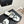 CC 26s Thong Sandal Black White Lambskin Patent Leather 917803