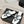 CC 26s Thong Sandal Black White Lambskin Patent Leather 917803