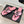 CC 26s Thong Sandal Black Pink Lambskin Patent Leather 917804