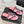 CC 26s Thong Sandal Black Pink Lambskin Patent Leather 917804