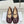 MM6 26s Tabi Mary Jane Ballerina Flats Burgundy Sheepskin 991559
