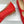 MM6 26s Tabi Mary Jane Ballerina Flats Red Leather 991569