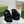 DAD SANDALS IN BLACK FLEECE