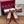 GG Horsebit Ballet Flat Red Ebony Monogram Canvas Crystal-Embellished