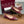 GG Horsebit Ballet Flat Red Ebony Monogram Canvas Crystal-Embellished