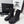 CC 26s Ankle Boot Black Blue Denim Patent Leather