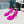 Prad 26s Ankle Strap Sandals Stiletto Heel 80mm In Fuchsia Pink Satin