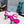 Prad 26s Ankle Strap Sandals Stiletto Heel 80mm In Fuchsia Pink Satin