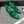 CC 26s Slingback 9.5cm Green Mesh Fabric Sheepskin 681987