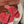 Summer Charms Sandals in Red Suede Maroon Lambskin