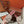 Summer Charms Sandals in Taupe Suede Maroon Lambskin