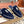 Loro Piana Navy White Suede Charms Walk Flat Mules