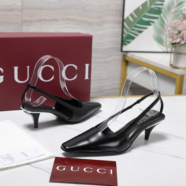 GG Cruise 2026 Slingback 55mm Black Sheepskin 601093