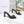 CD 26s D-Idole Mules 8.5cm Black Jacquard Calfskin 961312
