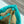 Loewe Flamenco Purse 23 Turquoise Blue Lambskin Ghw