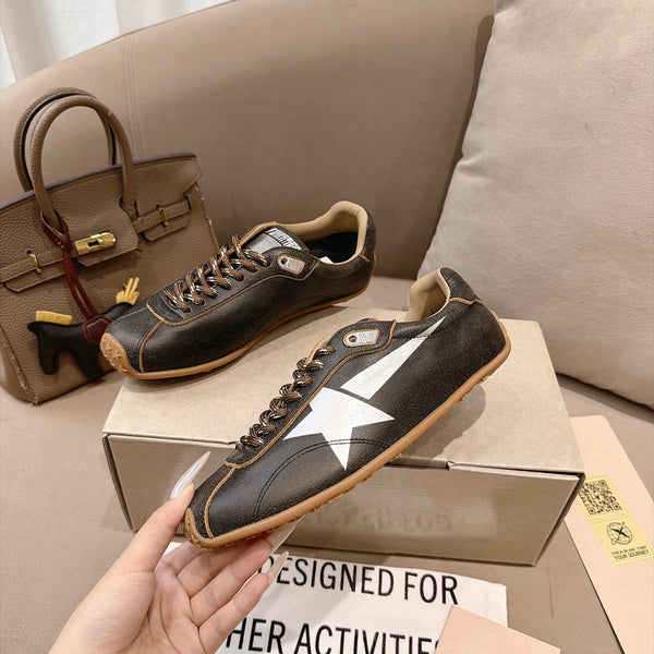 GGDB Sneakers Dark Brown White Star Leather 983563