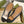 MEN'S LOAFER WITH HORSEBIT IN DENIM BLUE MONOGRAM JACQUARD FABRIC