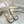 Loew Petal Buckle Slide Light Grey Leather 881317