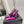 HIGH HEEL 10 CM SLINGBACK IN BRIGHT PINK CALFSKIN WITH GOLD HARDWARE
