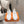 HM Lift Slip-On Sneaker White Orange Black Fabric Suede 608248