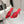 CL 26SS High-Heeled Slippers 100 Red Suede Sheepskin 636693