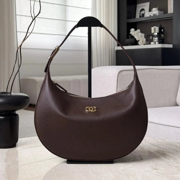 CC 2026 Hobo Bag 30cm Grained Calfskin