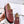 CC Moccasins In Brown Red Lambskin 144538