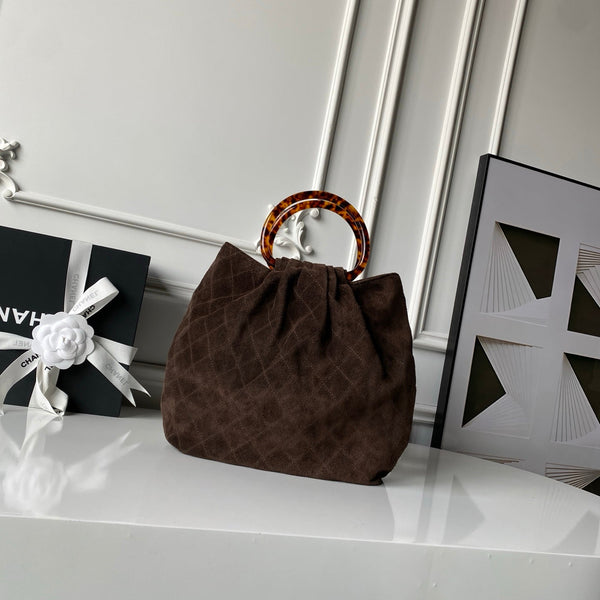 CC 26 Pouch Large 32 Coffee Tortoiseshell Suede 286200