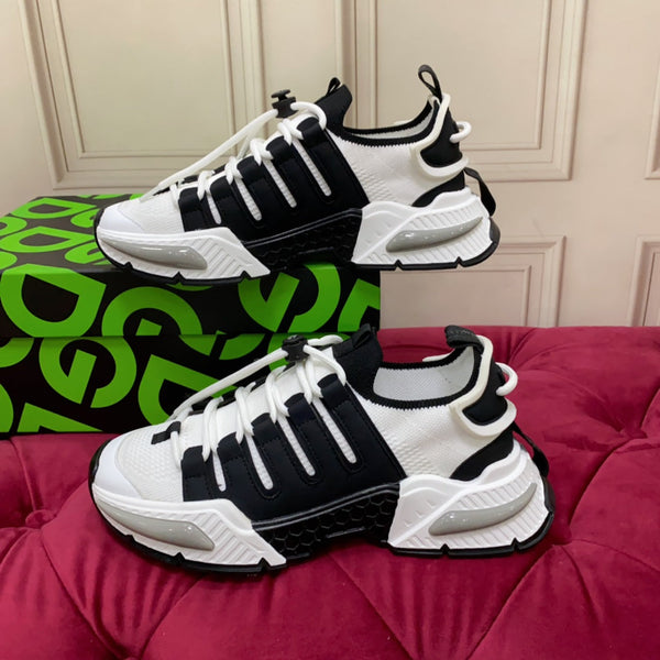 DC 24 Airmaster Sneakers White Black Cowhide 947301