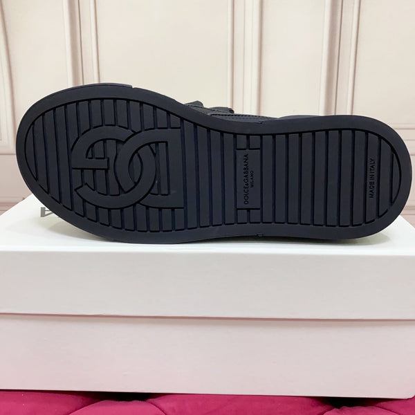 DC 25 Casual Sports Shoes Black Cowhide & Mesh 232263