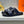 HM Oran H Black Gold Buckle Slippers in Blue Cowhide 735243