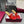 Heeled Sandals 6cm with Crystal Square Buckle Gold and Red