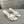 mule sandal 80 white calfskin flower