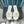 mule sandal quilted white calfskin mop