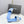 CC 26s Woven Strap Slides Sky Blue Lambskin
