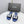 CC 26s Woven Strap Slides Dark Blue Lambskin