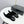 CC 26s Pointed Slingback Flat Black White Suede Patent Leather 972779