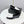 CC 26s Pointed Loafers Black White Sheepskin 972784