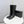 CC 26s Square Toe Low Heel Long Boots Black Sheeepskin 972800
