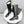 CC 26s Square Toe Low Heel Long Boots Black Sheeepskin 972800