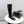 CC 26s Square Toe Low Heel Long Boots Black Sheeepskin 972800