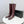 CC 26s Square Toe Low Heel Long Boots Black Burgundy Sheeepskin 972801