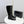 CC 26s Square Toe Low Heel Long Boots Black Sheeepskin 972800