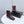 CC 26s Square Toe Low Heel Boots Black Burgundy Sheeepskin 972804