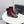 CC 26s Square Toe Low Heel Boots Black Burgundy Sheeepskin 972804