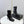 CC 26s Silhouette Ankle Boots Black Sheepskin 972811