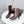 CC 26s Silhouette Ankle Boots Burgundy Black Sheepskin 972812