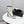 CC 26s Silhouette Ankle Boots White Black Sheepskin 972813