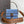 Fend Baguette Blue Brown Canvas Bag 27 with FF Embroidery Ghw