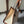 CABAS 37 IN WHITE CANVAS AND BRONZE BROWN CALFSKIN TRIM GOLD LOCK